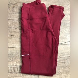 Burgundy Olacia Leggings